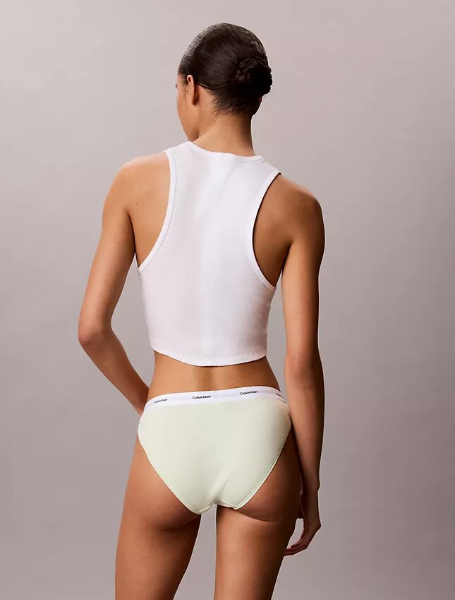 Bikini a perizoma in cotone elasticizzato a costine, confezione da 3 Bikini a perizoma in cotone elasticizzato a costine, confezione da 3