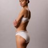 Bikini a righe in cotone e Modal Icon