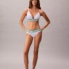 Bikini a righe in cotone e Modal Icon