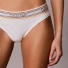 Bikini a righe in cotone e Modal Icon