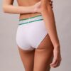 Bikini a righe in cotone e Modal Icon
