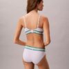 Bikini a righe in cotone e Modal Icon