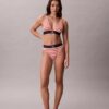 Bikini a vita alta elasticizzato in Microfiber con Monogram grafico