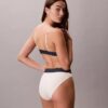 Bikini a vita alta elasticizzato in Microfiber con Monogram grafico Bikini a vita alta elasticizzato in Microfiber con Monogram grafico