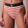 Bikini a vita alta elasticizzato in Microfiber con Monogram grafico