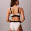 Bikini a vita alta elasticizzato in Microfiber con Monogram grafico Bikini a vita alta elasticizzato in Microfiber con Monogram grafico