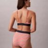 Bikini a vita alta elasticizzato in Microfiber con Monogram grafico