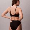 Bikini a vita alta elasticizzato in Microfiber con Monogram grafico