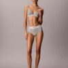 Bikini a vita alta in cotone e Modal Icon