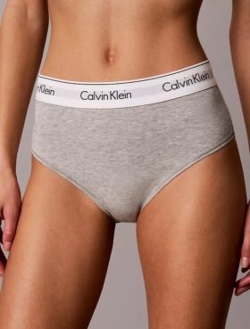 Bikini a vita alta in cotone e Modal Icon