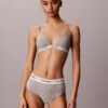 Bikini a vita alta in cotone e Modal Icon