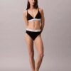 Bikini a vita alta in cotone e Modal Icon