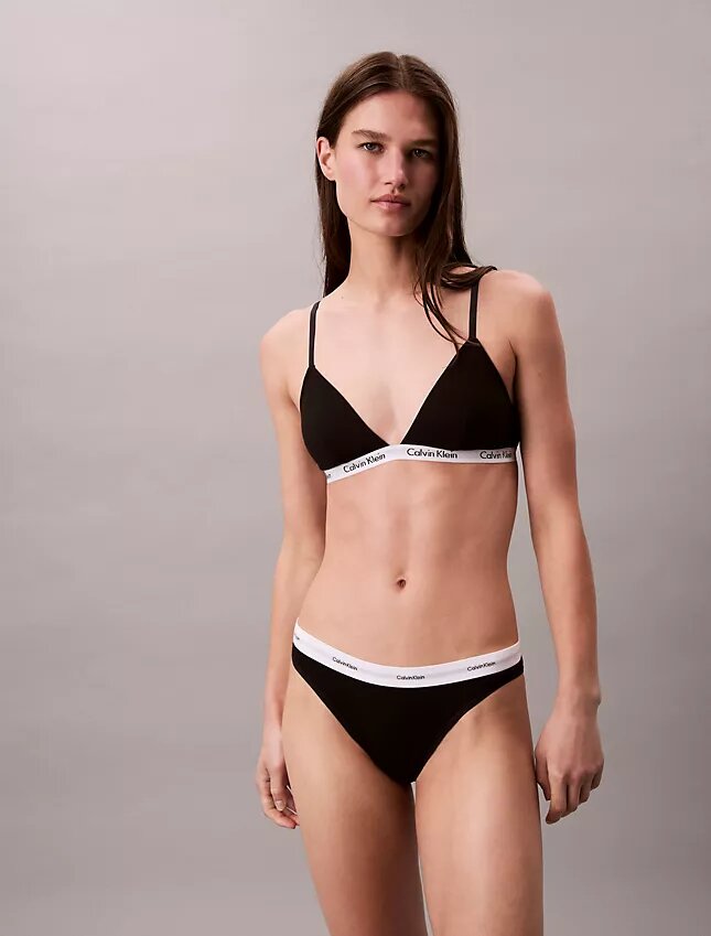 Bikini in cotone elasticizzato a costine Bikini in cotone elasticizzato a costine