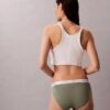 Bikini in cotone elasticizzato a costine