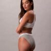 Bikini in cotone elasticizzato a costine Bikini in cotone elasticizzato a costine