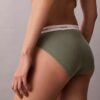 Bikini in cotone elasticizzato a costine
