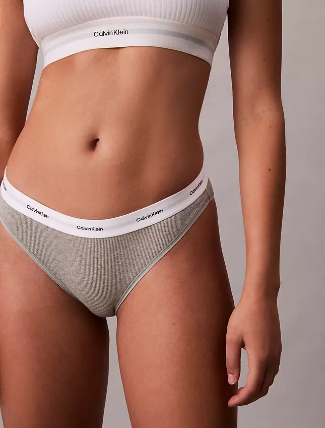 Bikini in cotone elasticizzato a costine Bikini in cotone elasticizzato a costine