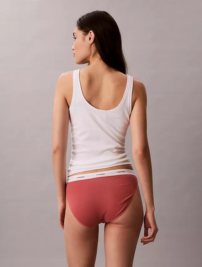 Bikini in cotone elasticizzato a costine Bikini in cotone elasticizzato a costine