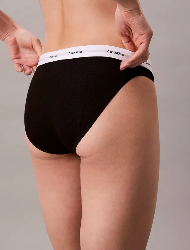 Bikini in cotone elasticizzato a costine Bikini in cotone elasticizzato a costine