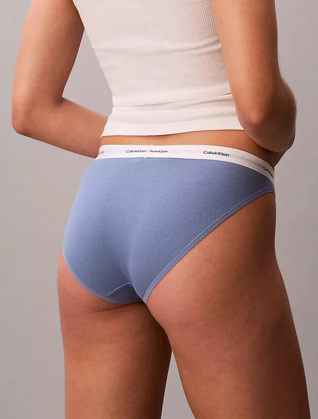 Bikini in cotone elasticizzato a costine Bikini in cotone elasticizzato a costine
