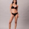 Bikini in microfibra elasticizzata con pizzo Bikini in microfibra elasticizzata con pizzo