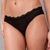 Bikini in microfibra elasticizzata con pizzo Bikini in microfibra elasticizzata con pizzo