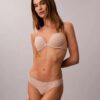 Bikini in microfibra elasticizzata con pizzo Bikini in microfibra elasticizzata con pizzo