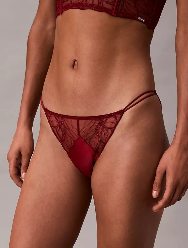 Bikini in pizzo floreale nero CK Black Bikini in pizzo floreale nero CK Black