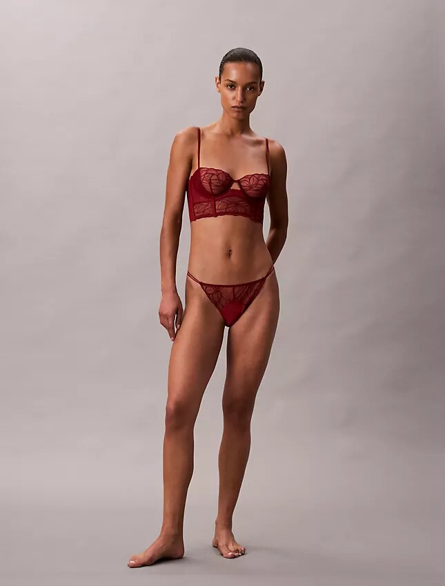 Bikini in pizzo floreale nero CK Black Bikini in pizzo floreale nero CK Black