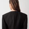 Blazer Parker senza colletto