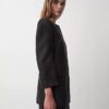 Blazer Parker senza colletto