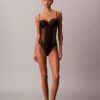 Body in pizzo floreale CK Black Body in pizzo floreale CK Black