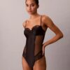 Body in pizzo floreale CK Black Body in pizzo floreale CK Black