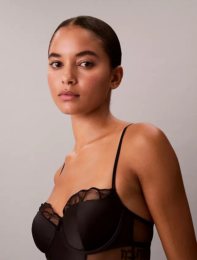 Body in pizzo floreale CK Black Body in pizzo floreale CK Black