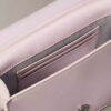 Borsa a catena mini con logo trapuntato Borsa a catena mini con logo trapuntato