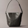 Borsa a secchiello con logo su tutta la superficie e pochette Borsa a secchiello con logo su tutta la superficie e pochette