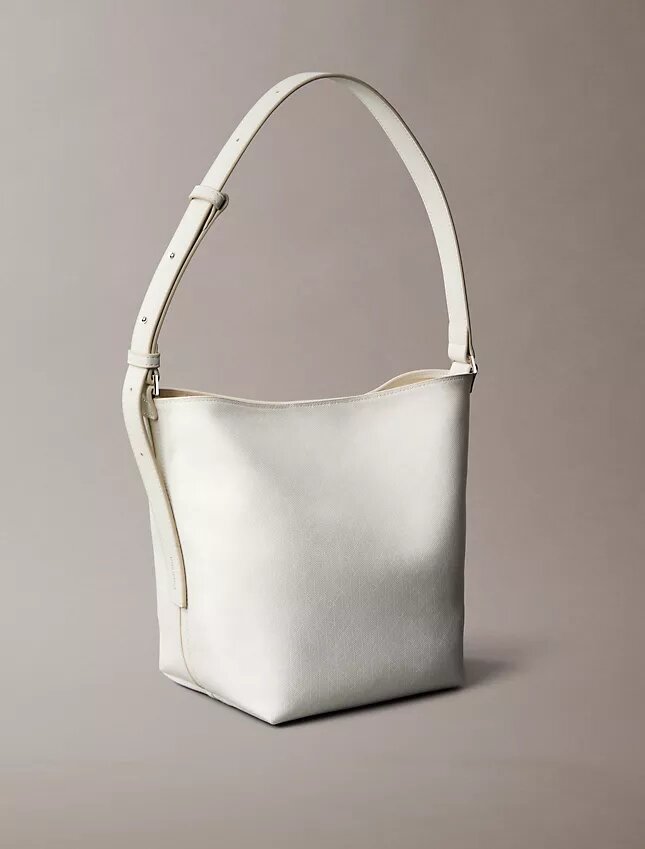 Borsa a secchiello con logo su tutta la superficie e pochette Borsa a secchiello con logo su tutta la superficie e pochette