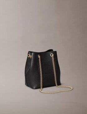 Borsa a secchiello con Monogram minimalista