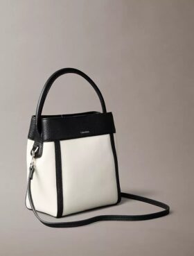 Borsa a secchiello in tela Monogram