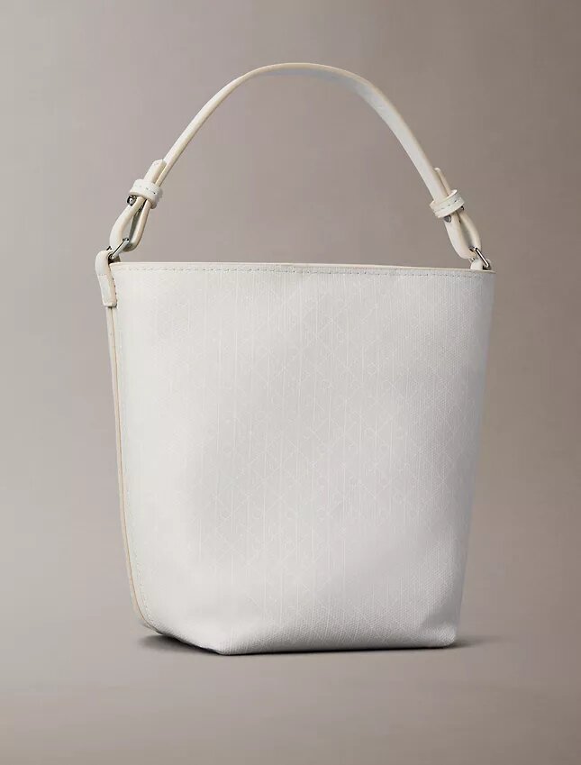 Borsa a secchiello piccola con logo su tutta la superficie e pochette Borsa a secchiello piccola con logo su tutta la superficie e pochette