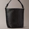 Borsa a secchiello piccola con logo su tutta la superficie e pochette Borsa a secchiello piccola con logo su tutta la superficie e pochette