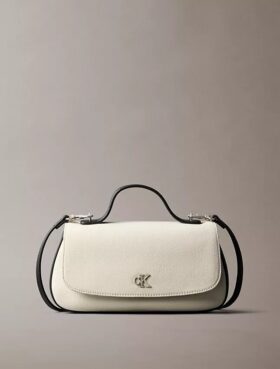 Borsa a tracolla con manici in tela Monogram
