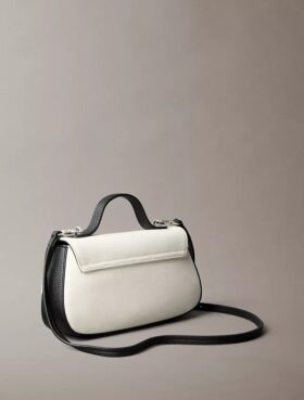 Borsa a tracolla con manici in tela Monogram