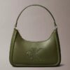 Borsa a tracolla con monogramma in rilievo Borsa a tracolla con monogramma in rilievo