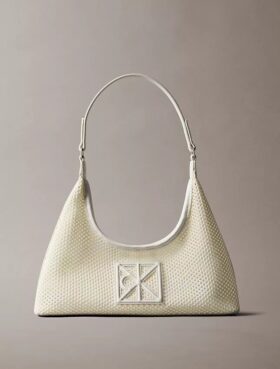 Borsa a tracolla in rete con logo