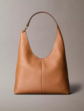 Borsa a tracolla media in pelle morbida