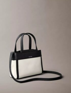 Borsa a tracolla mini tote in tela Monogram