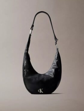Borsa a tracolla piccola e curva