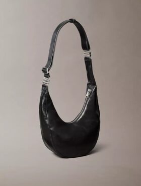 Borsa a tracolla piccola e curva