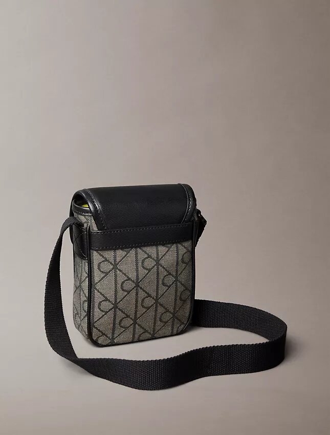 Borsa da giornalista con logo jacquard Borsa da giornalista con logo jacquard